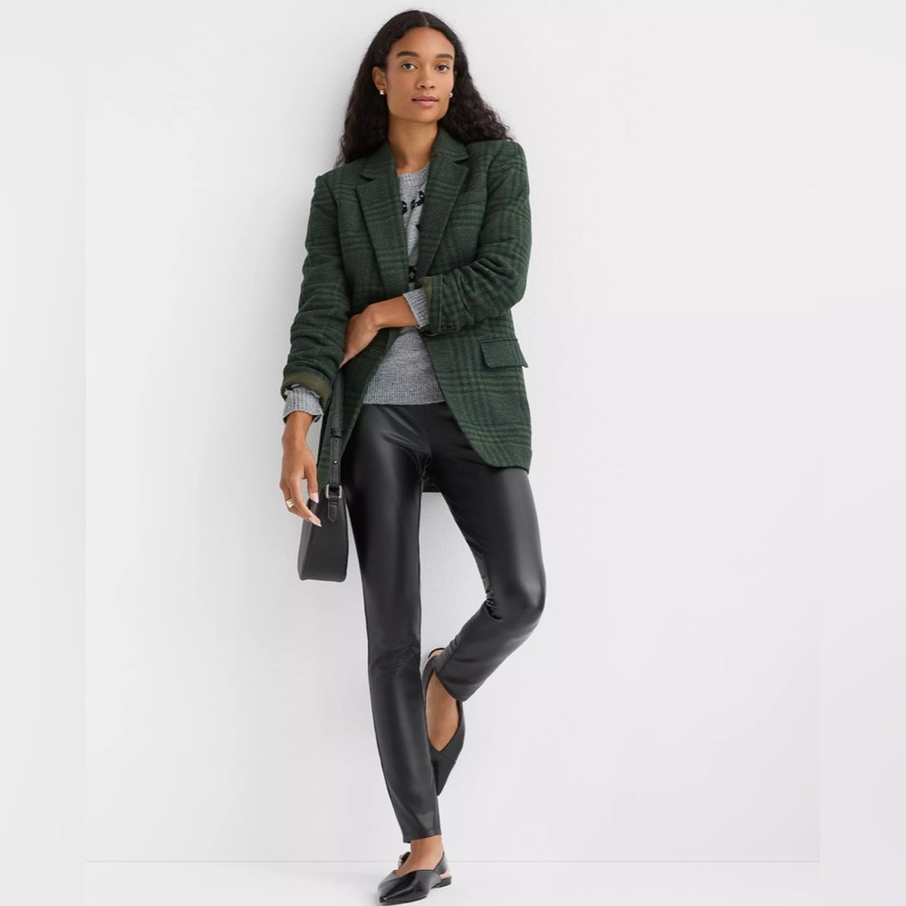 LOFT Black Leather Pants
